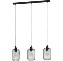 Dreiflammige Hängeleuchte mit Drahtgeflecht