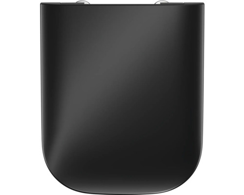 Schwarzer WC-Sitz