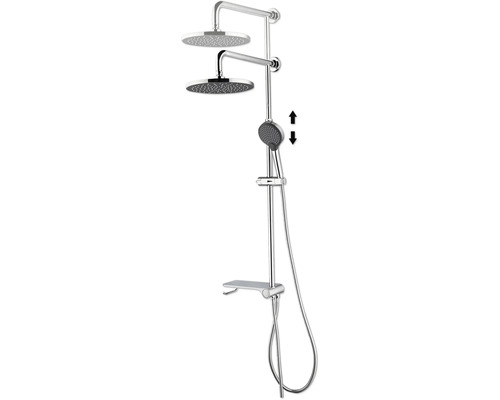 Duschsäule mit Kopf- und Handbrause
