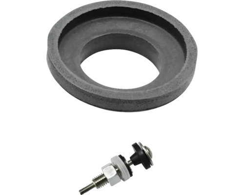 Toilettenanschluss-Set mit Dichtung und Befestigungsmaterial