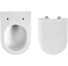 Wand-Tiefspülklosett mit WC-Sitz