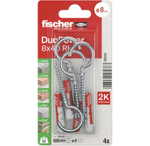 Fischer Dübel und Schraubhaken Set, 8 Millimeter Durchmesser