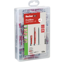 Fischer ProfiBox DuoPower mit Dübeln und Schrauben, 130 Stück