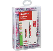 Fischer ProfiBox DuoPower mit 140 Dübeln in transparenter Kunststoffbox