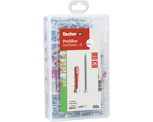Fischer ProfiBox DuoPower plus S mit Dübeln und Schrauben
