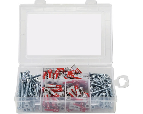 Sortimentskasten mit Schrauben und Dübeln