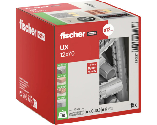 Fischer UX 12x70 Universaldübel, 15er Pack