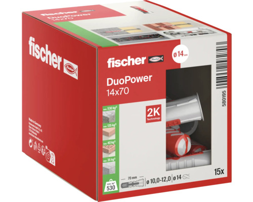 Fischer DuoPower 14x70 Dübel im Karton