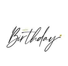 Schriftzug zum Geburtstag