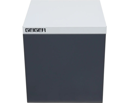 Geiger Logo auf Bürocontainer