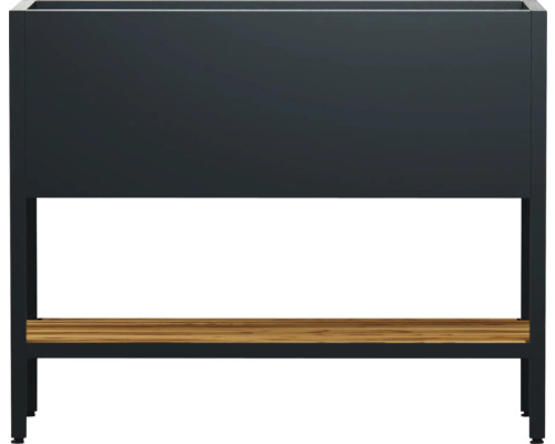 Blumenkasten mit Holzablage