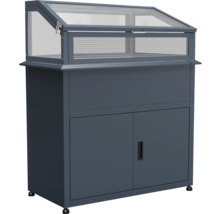 Hochbeet mit Schrank und Frühbeetaufsatz