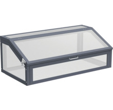 Frühbeetkasten mit Rahmen und transparenten Wänden