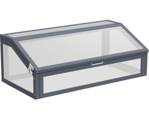 Frühbeetkasten mit Rahmen und transparenten Wänden