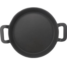 Runde Gusseisenpfanne mit Griffen