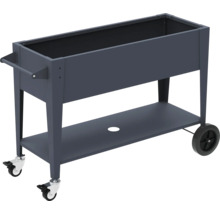 Pflanzkasten mit Rädern und Ablagefläche