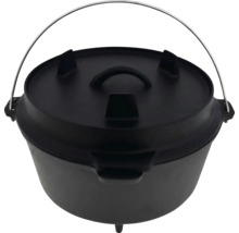 Gusseisen Dutch Oven mit Deckel und Tragegriff