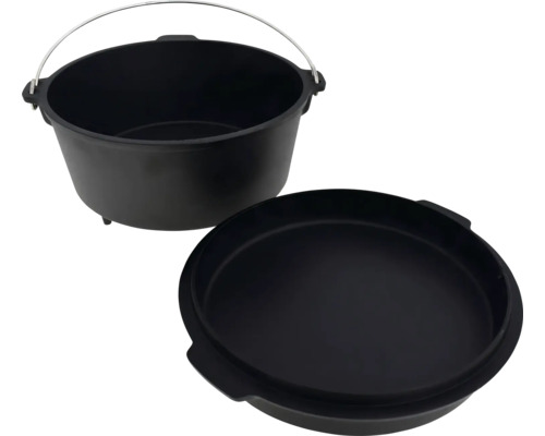 Gusseisen Dutch Oven mit Deckel und Henkel