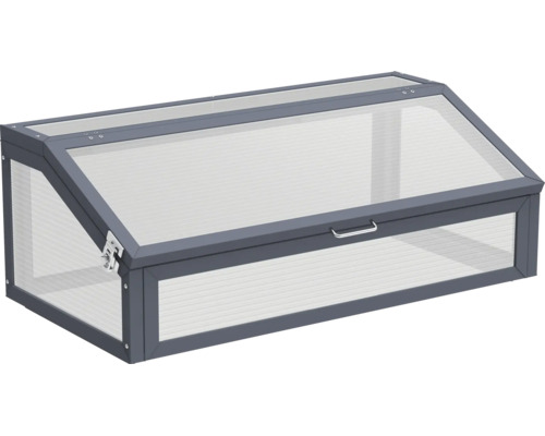 Frühbeet aus Aluminium mit Hohlkammerplatten