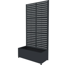 Blumenkasten mit Sichtschutzwand für den Garten