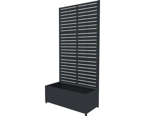 Blumenkasten mit Sichtschutzwand für den Garten