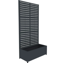 Blumenkasten mit Sichtschutzwand für den Garten