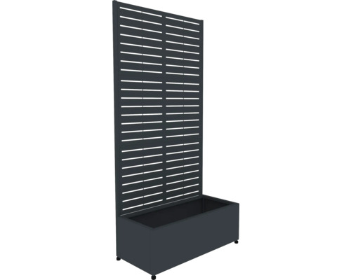 Blumenkasten mit Sichtschutzwand für den Garten