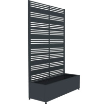 Pflanzkasten mit Sichtschutzwand für den Garten