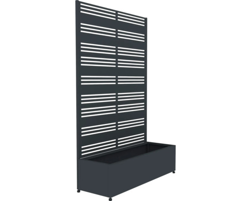 Pflanzkasten mit Sichtschutzwand für den Garten