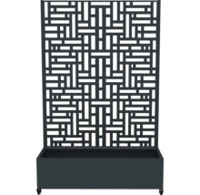 Pflanzkasten mit Rankgitter aus Metall