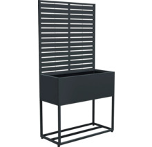 Hochbeet mit Rankgitter aus Metall