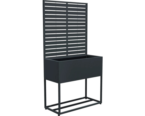 Hochbeet mit Rankgitter aus Metall