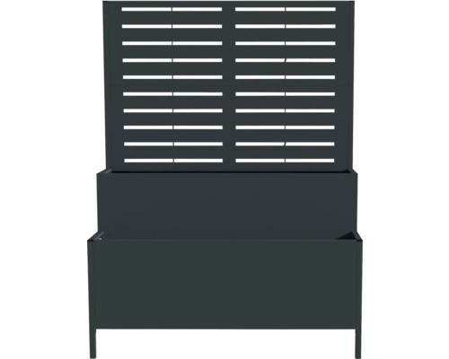 Blumenkasten mit Rankgitter für den Garten