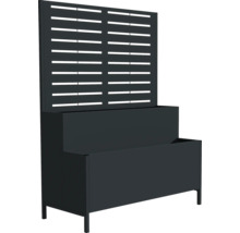 Pflanzkasten mit Sichtschutzwand für den Garten