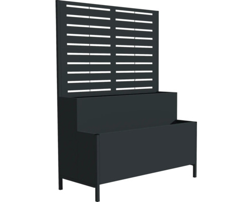 Pflanzkasten mit Sichtschutzwand für den Garten