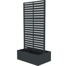 Sichtschutzwand mit Pflanzkasten für den Garten