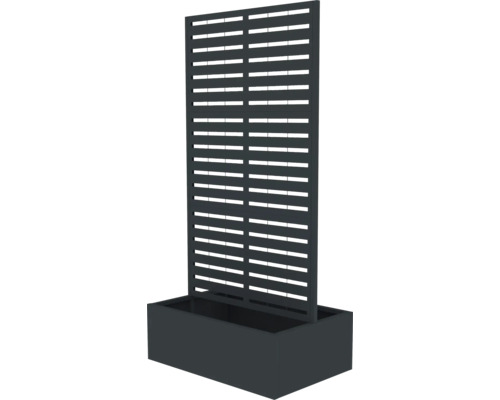 Sichtschutzwand mit Pflanzkasten für den Garten