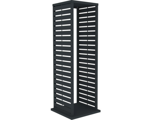 Sichtschutzelement mit horizontalen Schlitzen für den Außenbereich