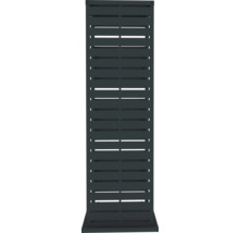 Blickdichtes Zaunelement mit horizontalen Lamellen für den Garten