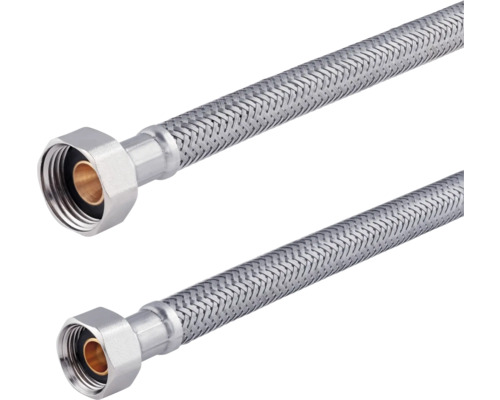 Zwei Panzerschläuche mit Verschraubungen