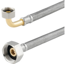 Flexibler Panzerschlauch mit Winkelanschluss