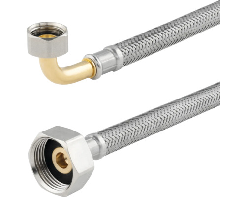 Flexibler Panzerschlauch mit Winkelanschluss