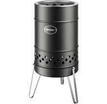 Petromax Anzündkamin aus Metall mit Löchern zur Belüftung und drei Beinen