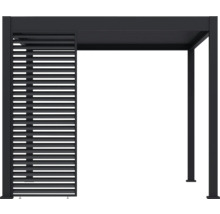 Pergola mit Lamellenwand