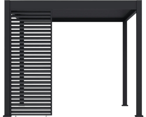 Pergola mit Lamellenwand