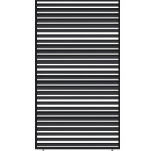 Sichtschutzzaun mit horizontalen Lamellen