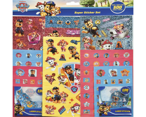 Paw Patrol Super Sticker Set mit über 500 Stickern.