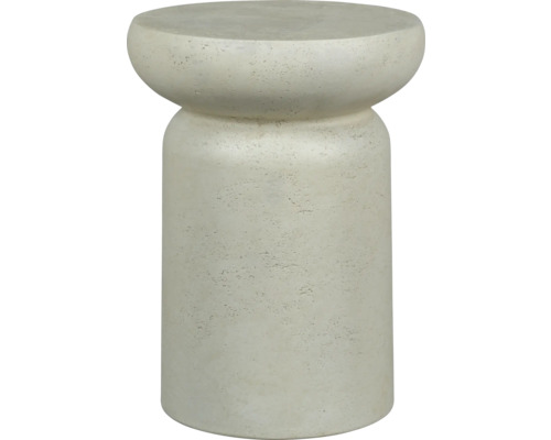 Pflanztisch Passion for Pottery Franklin Zement Ø 34 cm H 46 cm creme Hocker aus Beton