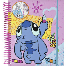 Notizbuch mit Stitch-Motiv und Spiralbindung