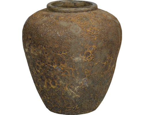 Dekorative bauchige Blumenvase aus Keramik